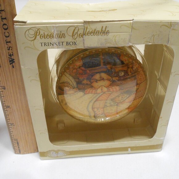 VTG CLASSIC TREASURES SUZANNE CRUISE PORCELAIN TRINKET BOX THE LORD IS MY SHEPHE - Picture 5 of 9